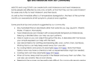 Temperature Management Tips from Our Community